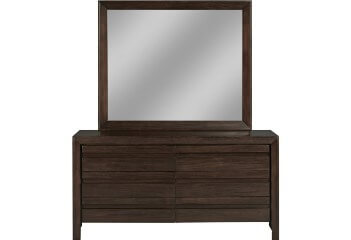 Modus Element Dark Chocolate 6-Drawer Dresser with Mirror