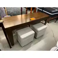 Universal Elena Console Table with 2 Backless Stools