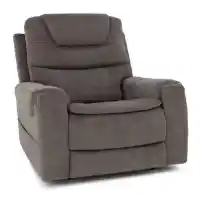 Mega Motion MM3900 Lay-Flat Lift Chair/Power Recliner with Heat in Elephant Grey