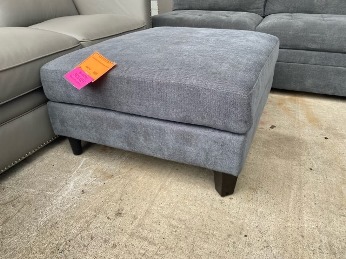 Ontai Ellery Charcoal Ottoman