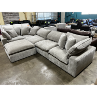 Emerald Canby 6-Piece Cloud Seating Fabric Sectional