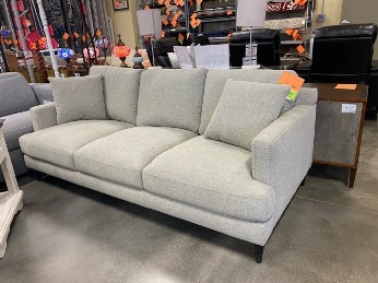 Emma Variegated Grey Fabric Sofa