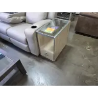 Riverside Esme Rectangular Glass-Top End Table