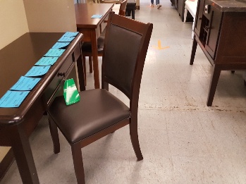 Homelegance Espresso & Dark Brown Faux Leather Side Chair