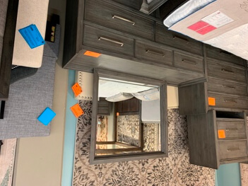 Modus Everett Powder Grey Dresser with Mirror