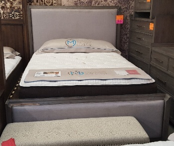 Modus Everett Powder Grey Queen Bed (blemish)