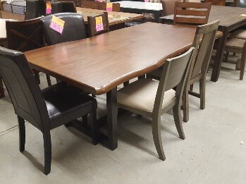 Home Meridian Everly Live-Edge Look Dining Table (blemish)