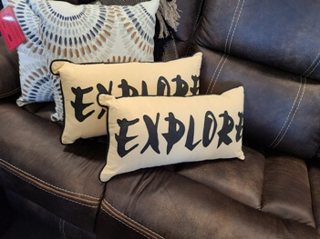 Explore Rectangular Throw Pillow
