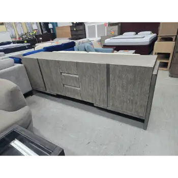 Bernhardt Fantasia White & Grey 94-Inch Credenza