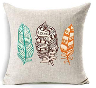 Feathers Throw Pillow