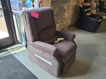 Mega Motion NM101 Lay-Flat Lift Chair/Power Recliner in Felix Chocolate