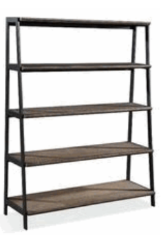 Modus Finch Black Metal & Hardwood Bookcase