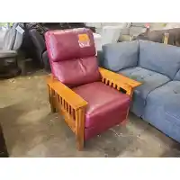 Synergy Palermo Fire Leather Recliner (blemished)