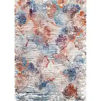 Cosmos Carpets Flamingo Grey 7801 Area Rug 5-3 x 7-7