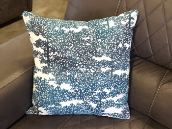 Dark Teal Forest Throw Pillow