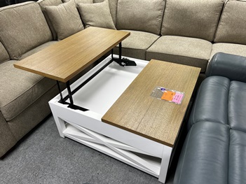 Legacy Franklin White Lift-Top Coffee Table with Hardwood Top