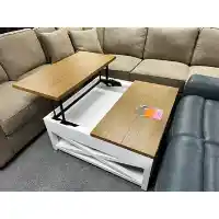 Legacy Franklin White Lift-Top Coffee Table with Hardwood Top