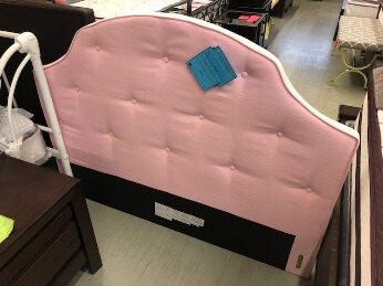 Modus Pink Arched Full Headboard with Tufted Accents