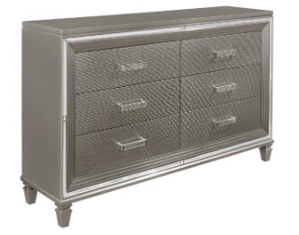 Homelegance Glamorous Charcoal Dresser with LED Mirror