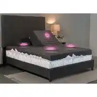 Good Vibe Sleep Adjustable Split-Head Queen Bed Base with Haptics Technology