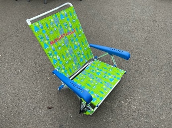 Outdoor Lime Green Folding Beach Chair