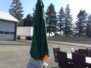 Dark Green Outdoor Umbrella