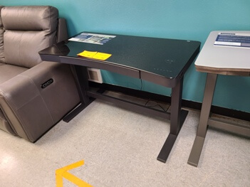 Twin Star Black 47-Inch Power Adjustable Sit/Stand Desk