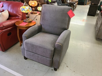 Homelegance Walden Grey Push Back Recliner