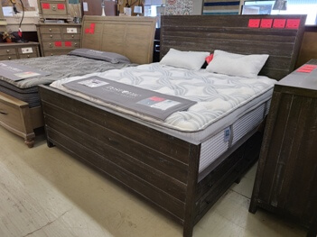 Modus Townsend Grey Distressed King Storage Bed