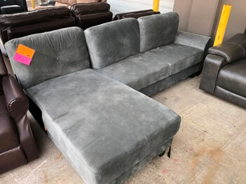 Ashley Henley One-Arm Sofa with Chaise (blemish)
