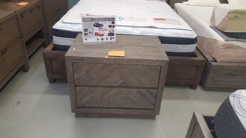 Modus Herringbone Latte Nightstand