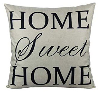 HOME SWEET HOME Fabric Throw Pillow