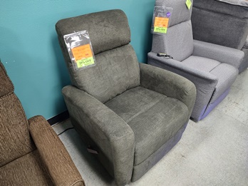 Handy Living Howland Charcoal Fabric Recliner