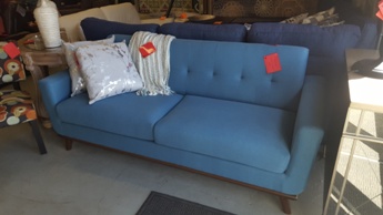 Homelegance Dark Teal Mid-Century Sofa
