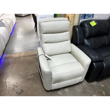 Ivory Leather Lift Chair/Power Recliner