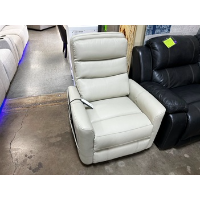 Ivory Leather Lift Chair/Power Recliner