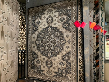 Mohawk Industrial Medallion Blue 5x7 Area Rug