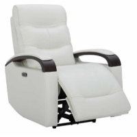 Jason Furniture Canmore Ivory Leather Power Recliner