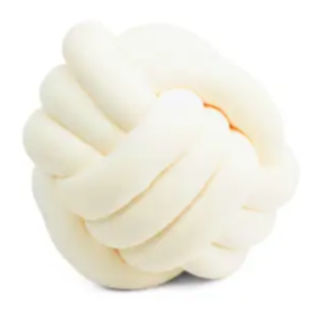Ivory Knot Throw Pillow