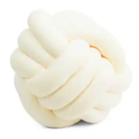 Ivory Knot Throw Pillow