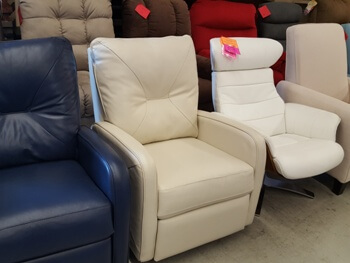 Great Leisure Valencia Cream Pushback Swivel Recliner
