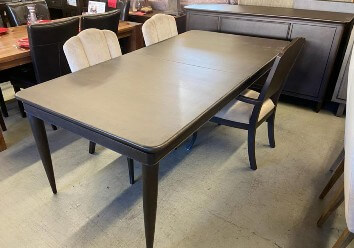 Modus Deco Black Coffee Dining Table with Leaf