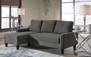 Ashley Jarreau Silver Sleeper Sofa with Chaise