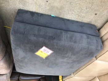 Jonathan Louis Bella Asphalt Ottoman (some wear)