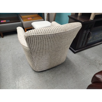 Jonathan Louis Olieroo Sisal Striped Swivel Chair