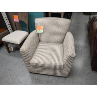 Jonathan Louis Olieroo Sisal Striped Swivel Chair