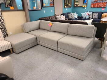 Jonathan Louis Sugarshack Nickel 4-Piece Sectional