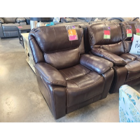 Barcalounger Jones Dark Brown Leather Dual Power Rocker/Recliner