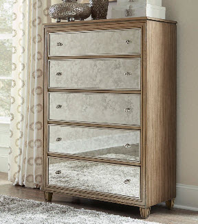 Homelegance Kalette Chest with Mirrored Accents