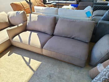 Jason Furniture Flanigan Slate One-Arm Loveseat